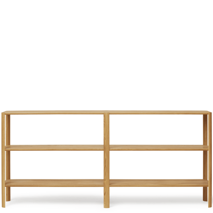 Leaf hylla 3 hyllplan 92x200 cm, Ek Form & Refine