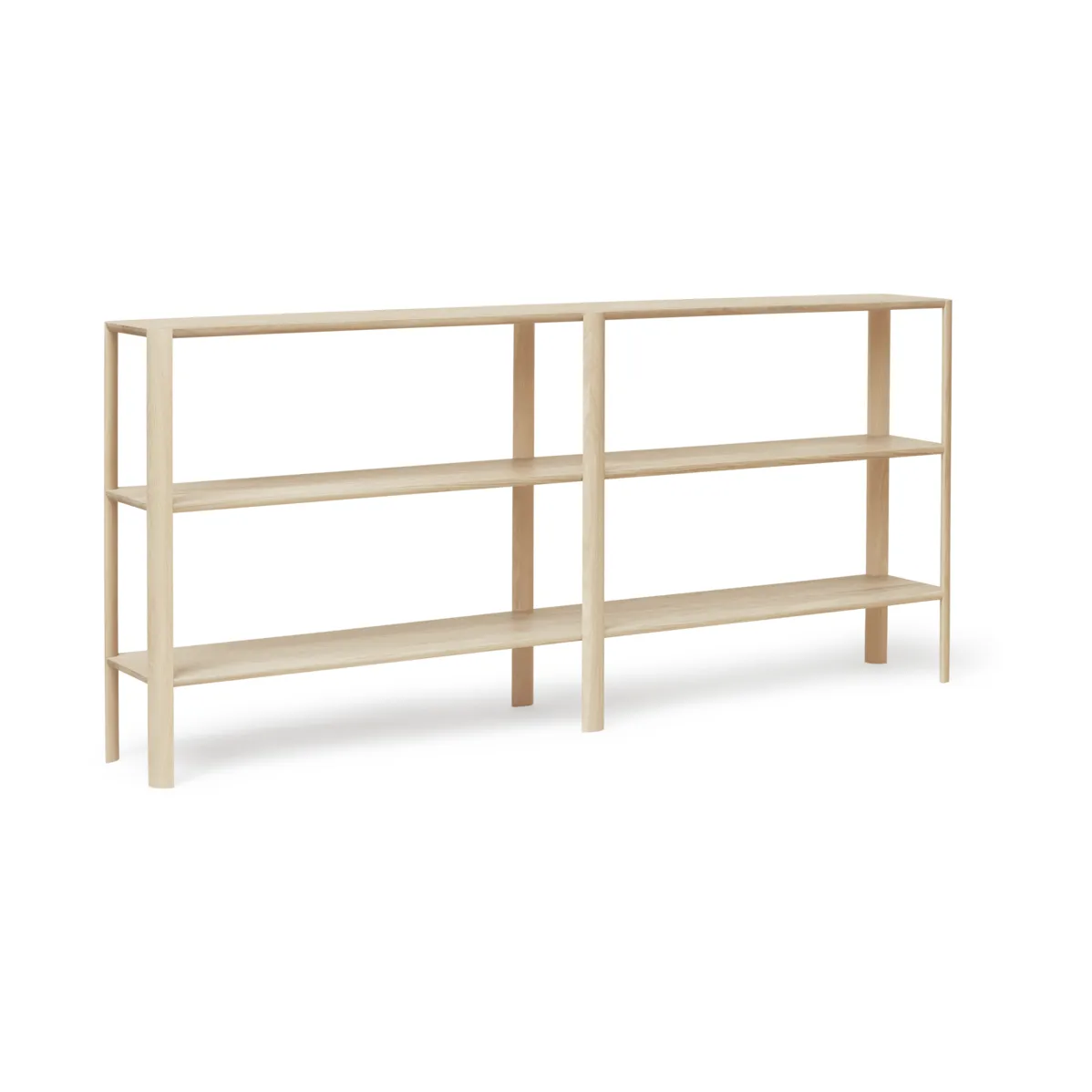 Leaf hylla 3 hyllplan 92x200 cm, Vit ek Form & Refine