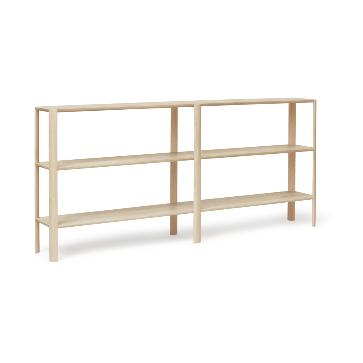 Form & Refine Leaf hylla 3 hyllplan 92x200 cm Vit ek