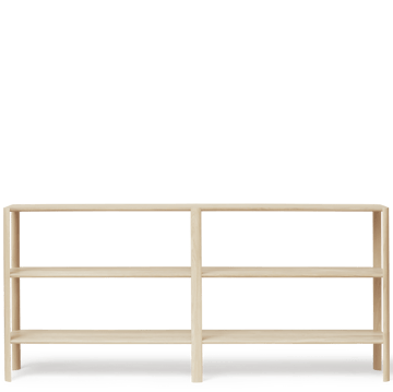 Leaf hylla 3 hyllplan 92x200 cm - Vit ek - Form & Refine