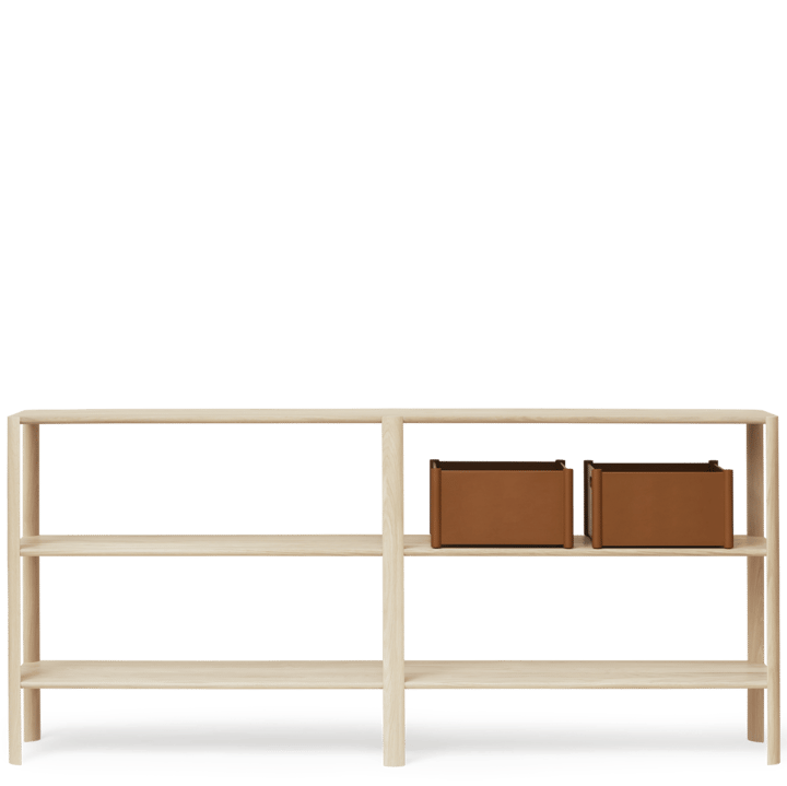 Leaf hylla 3 hyllplan 92x200 cm, Vit ek Form & Refine