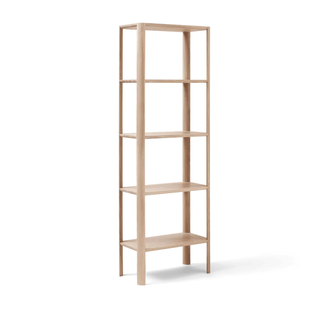Leaf hylla 5 hyllplan 55x162 cm, Vit ek Form & Refine