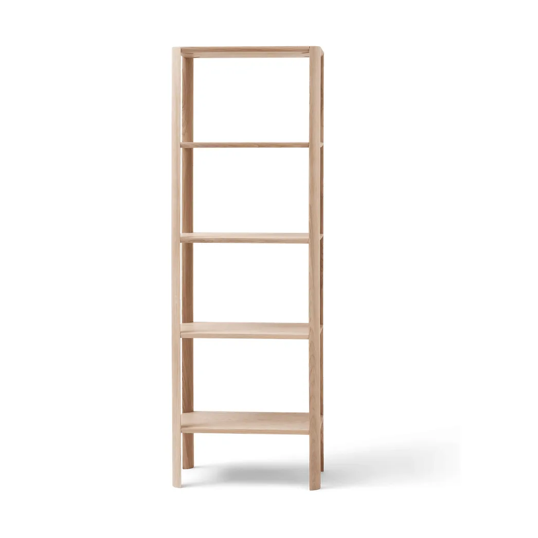 Leaf hylla 5 hyllplan 55x162 cm, Vit ek Form & Refine
