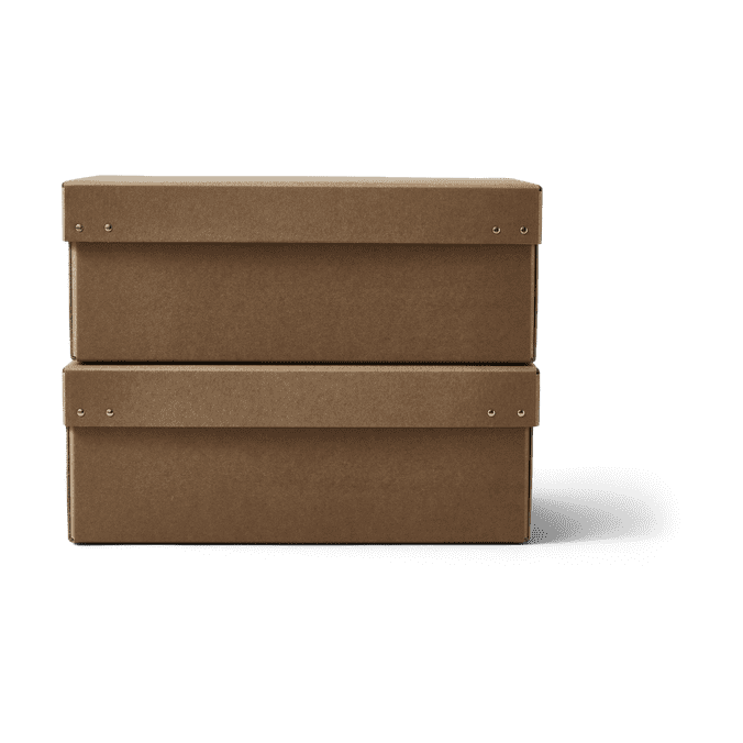 Ordinary förvaringsbox 2-pack - Brown - Form & Refine