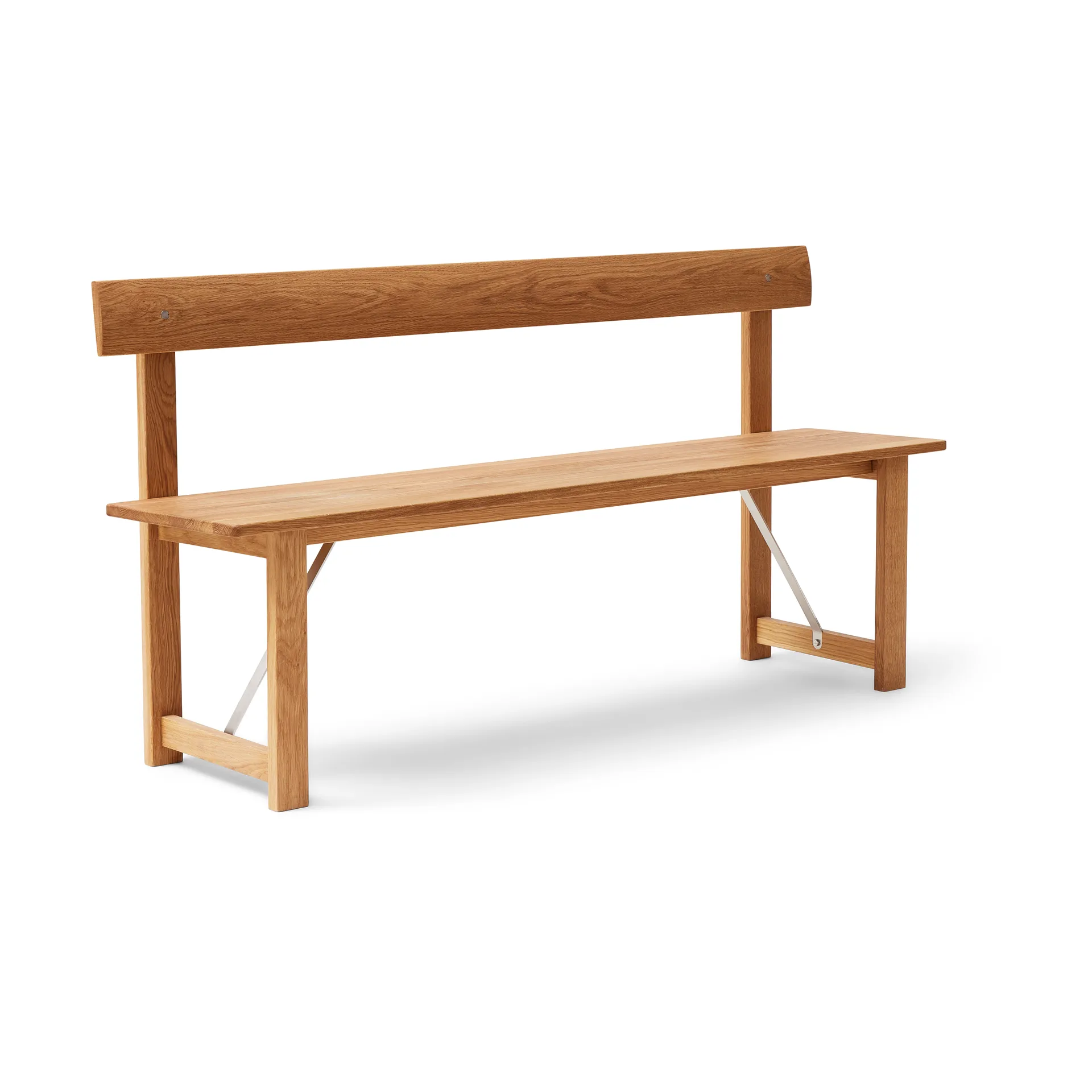 Position bänk 155 cm, Ek-stål Form & Refine