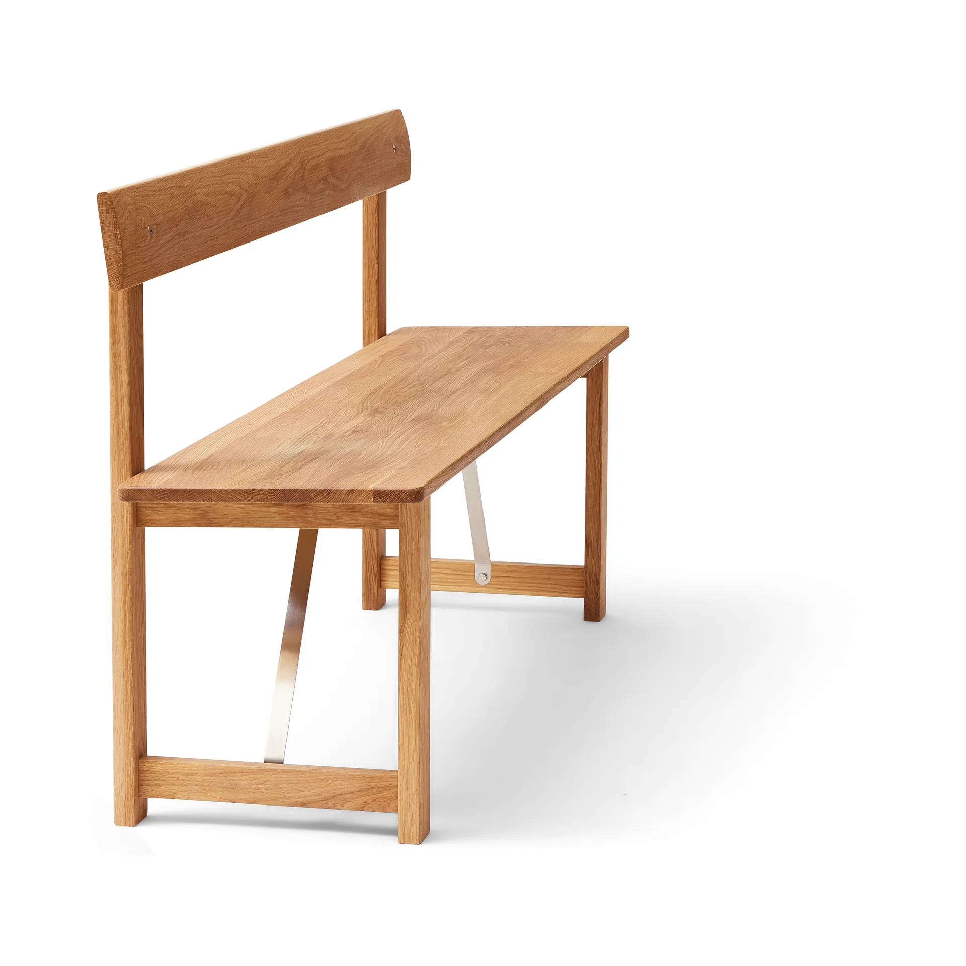 Position bänk 155 cm, Ek-stål Form & Refine