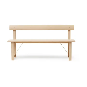 Position bänk 155 cm - Vit ek-mässing - Form & Refine