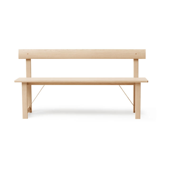 Position bänk 155 cm - Vit ek-mässing - Form & Refine