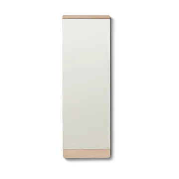 Rim väggspegel 35x110 cm - Vit ek - Form & Refine