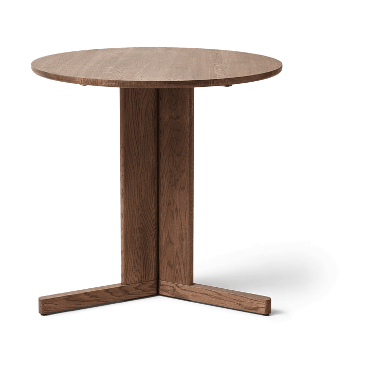 Trefoil matbord Ø75 cm - Rökt ek - Form & Refine