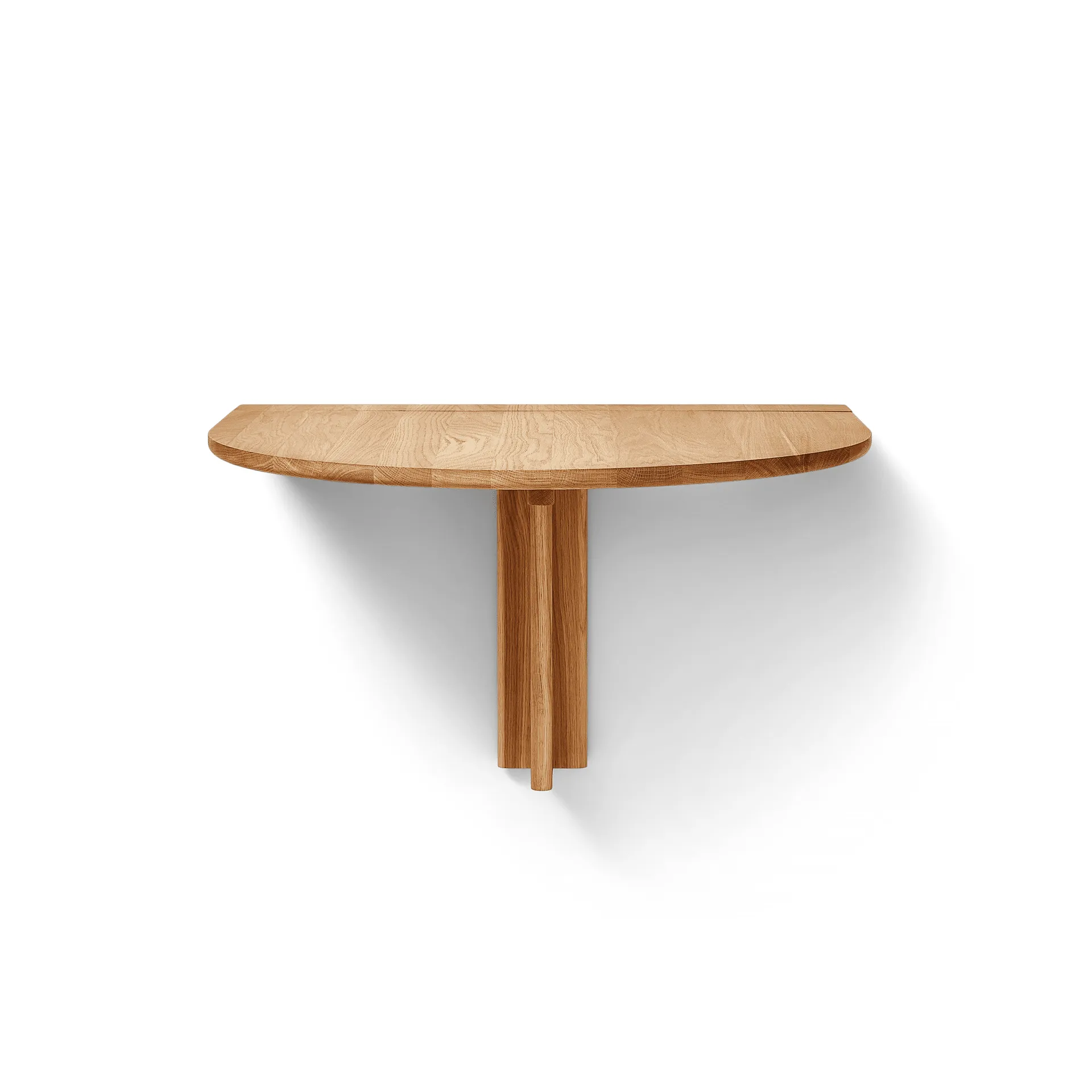 Trefoil väggmonterat bord, Ek Form & Refine