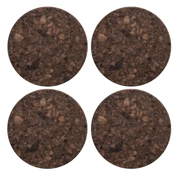 Cork glasunderlägg 4-pack - Smoked - Formgatan