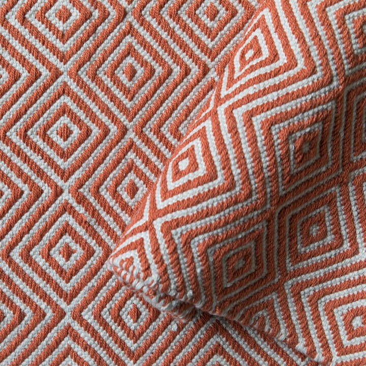 Diamond matta 140x200 cm - Burnt orange - Formgatan