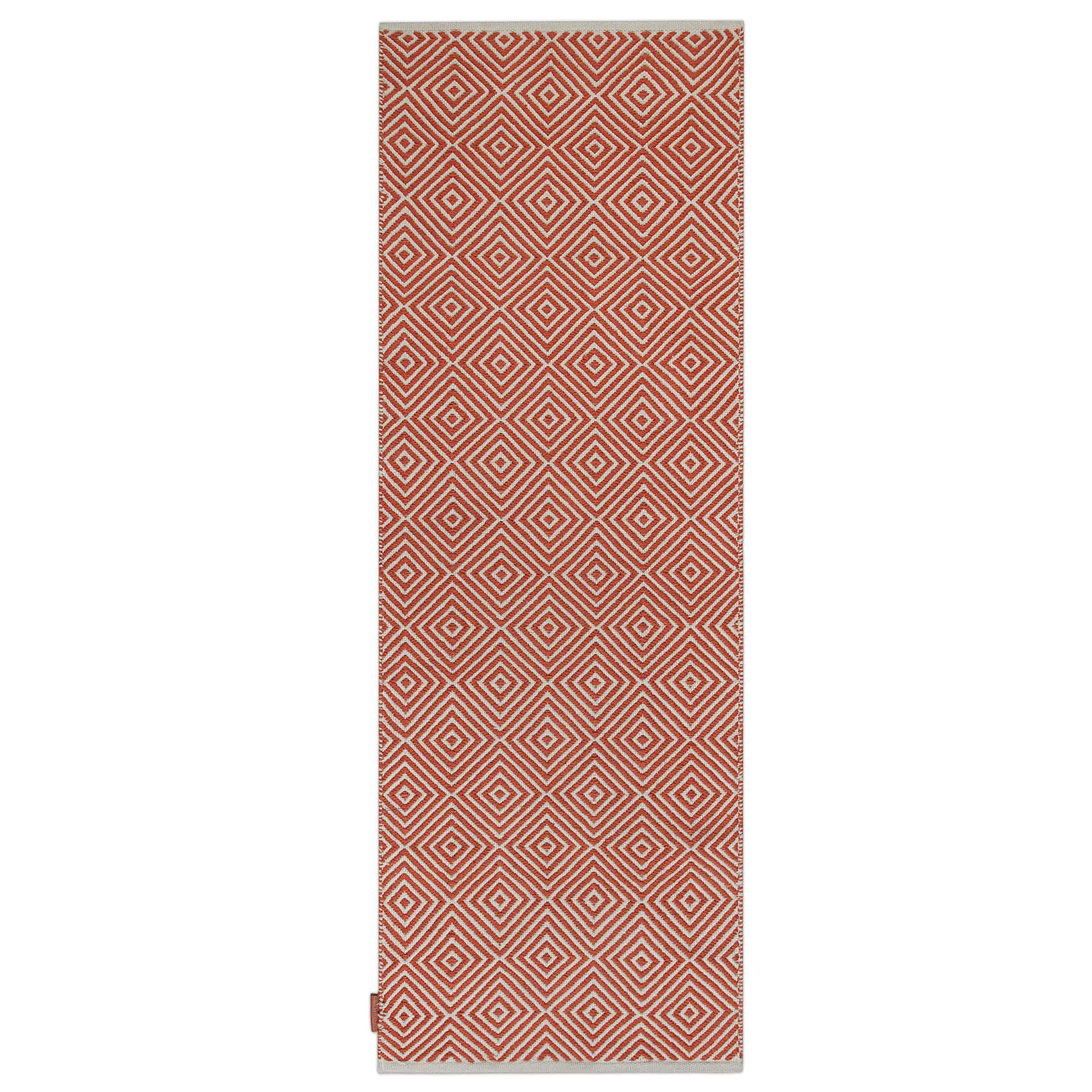 Diamond matta 70x200 cm, Burnt orange Formgatan