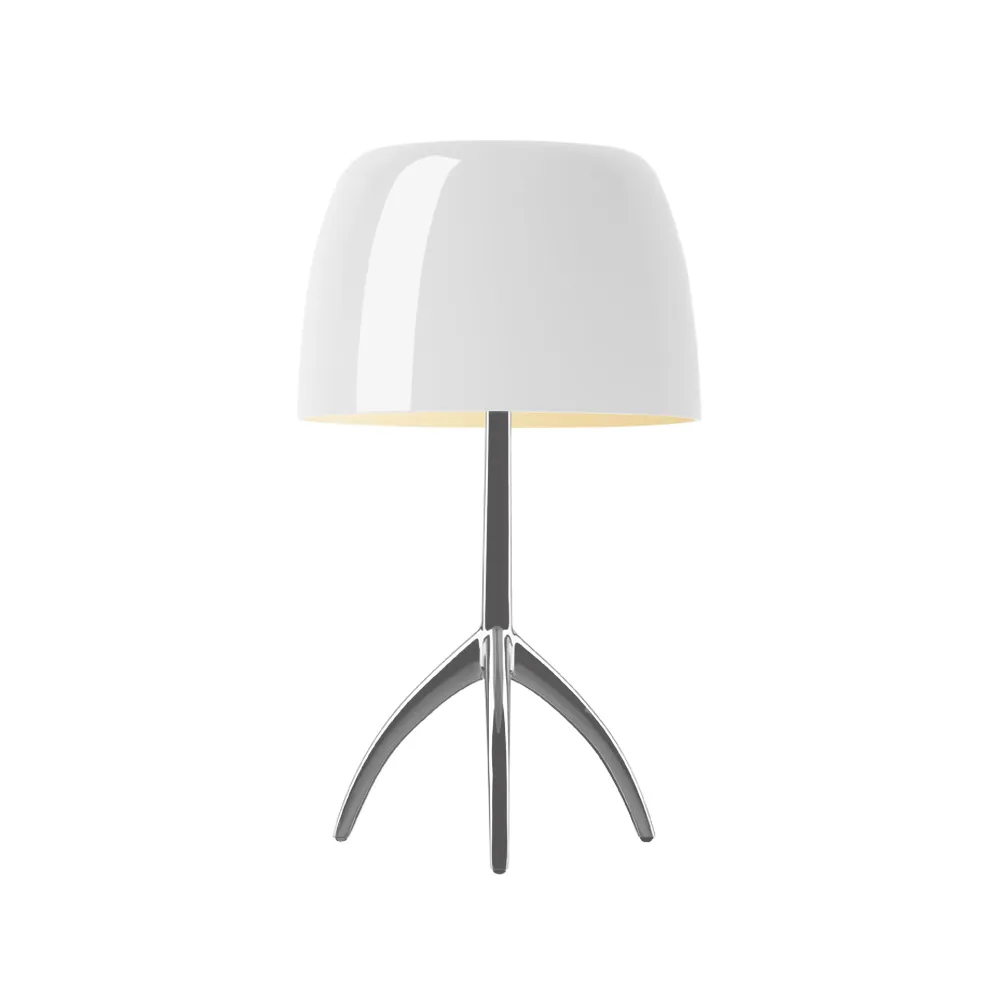 Lumiere Grande Dimbar bordslampa, vit, aluminium Foscarini