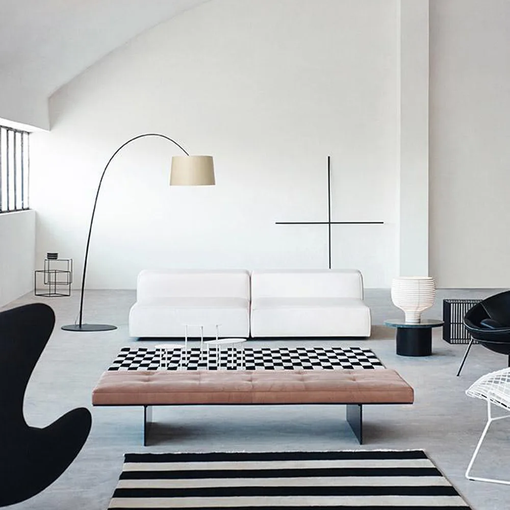 Twiggy Wood golvlampa, greige Foscarini