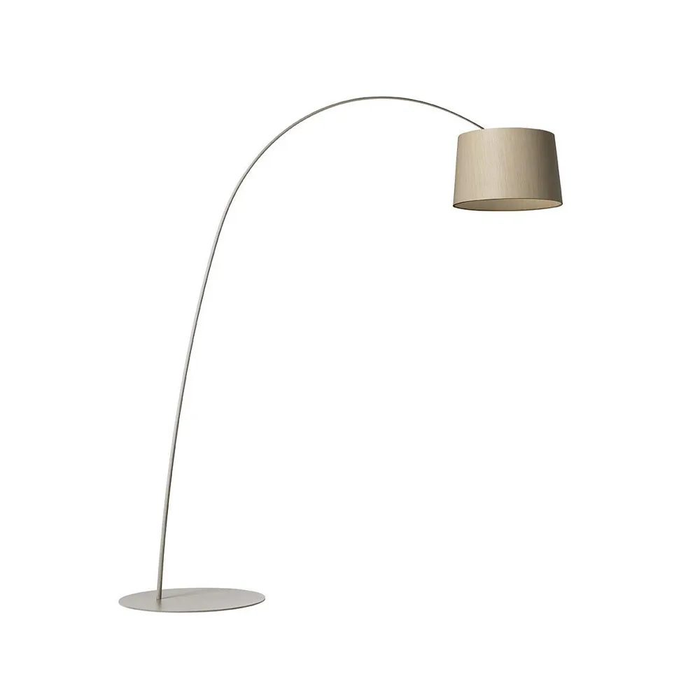 Twiggy Wood golvlampa, greige Foscarini