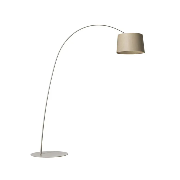 Twiggy Wood golvlampa - greige - Foscarini