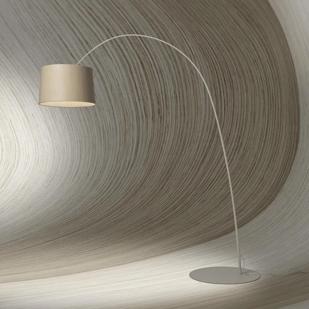Twiggy Wood golvlampa, svart Foscarini