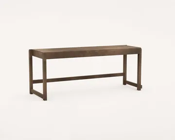 Bench 01 bänk - Mörkbrun björk, 114,6x37x46 cm - FRAMA