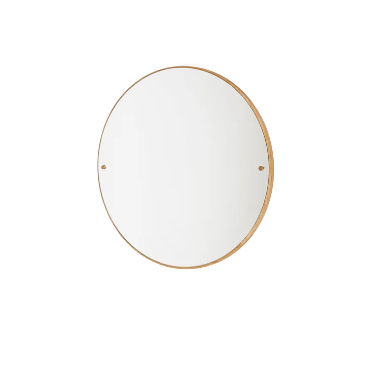 CM Circle spegel - Ek, small, Ø45 cm - FRAMA
