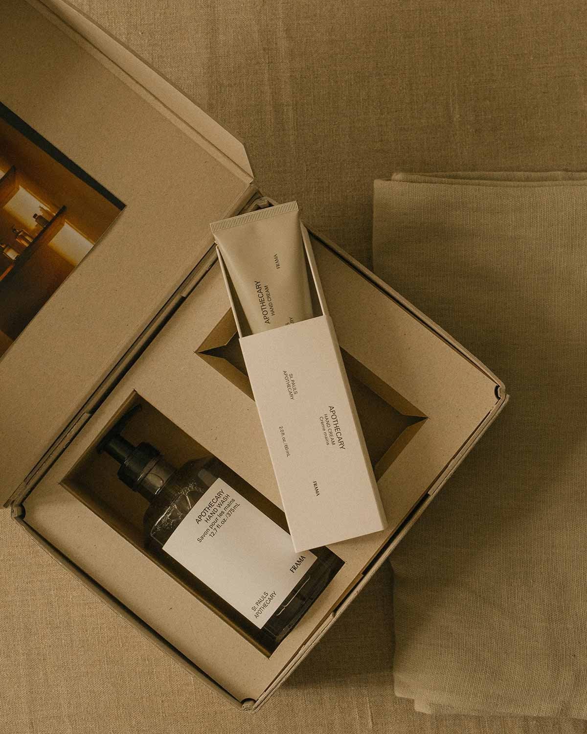 FRAMA gåvoset handtvål + handkräm, Apothecary FRAMA