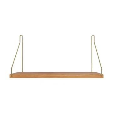 Single Shelf vägghylla - Ek-mässing, 40x20 cm - FRAMA