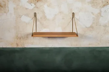 Single Shelf vägghylla - Ek-mässing, 40x20 cm - FRAMA