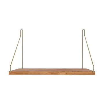 Single Shelf vägghylla - Ek-mässing, 40x27 cm - FRAMA