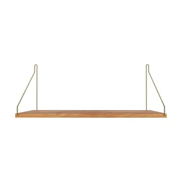 Single Shelf vägghylla - Ek-mässing, 60x27 cm - FRAMA