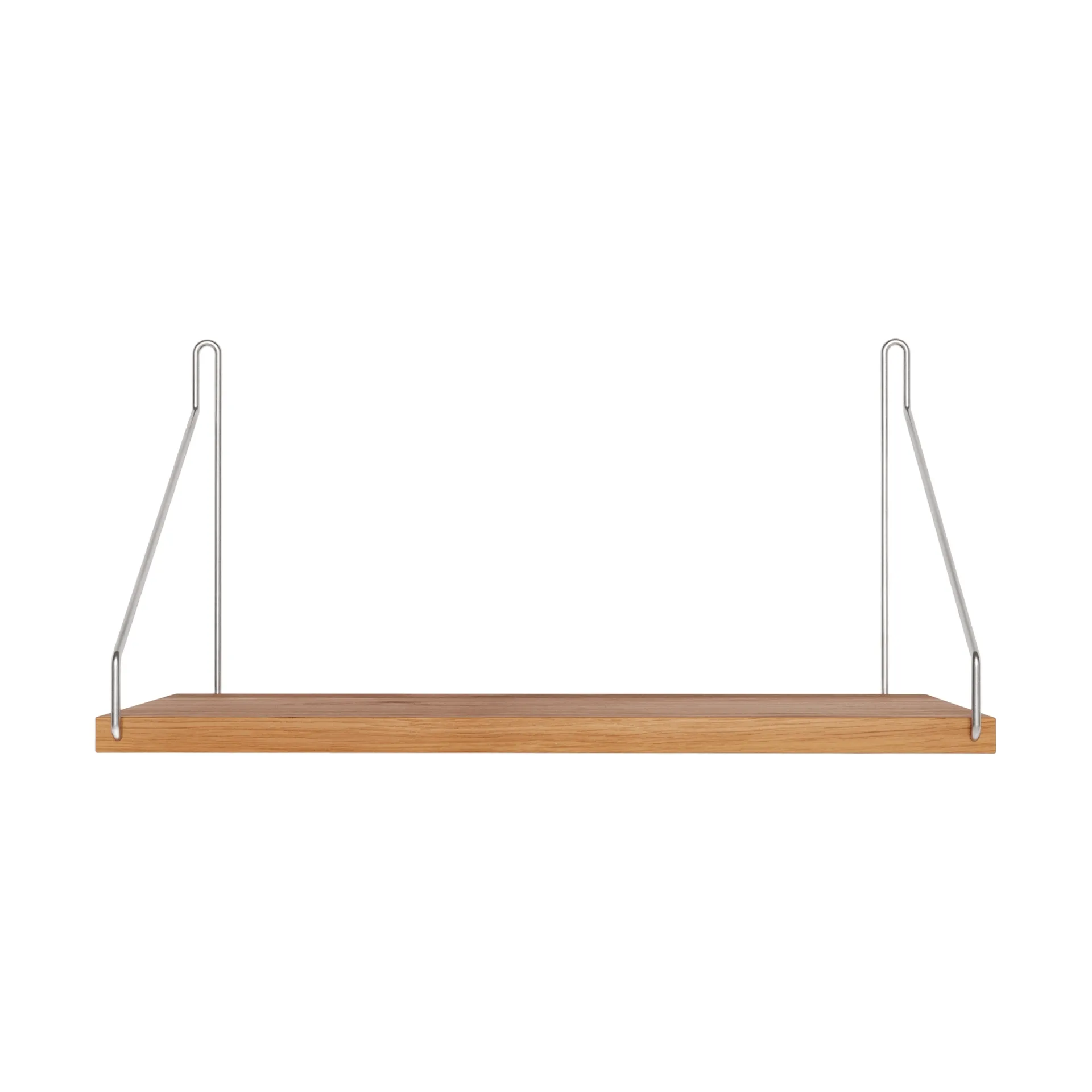 Single Shelf vägghylla, Ek-rostfritt stål, 40x20 cm FRAMA
