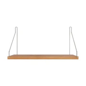 Single Shelf vägghylla - Ek-rostfritt stål, 40x20 cm - FRAMA