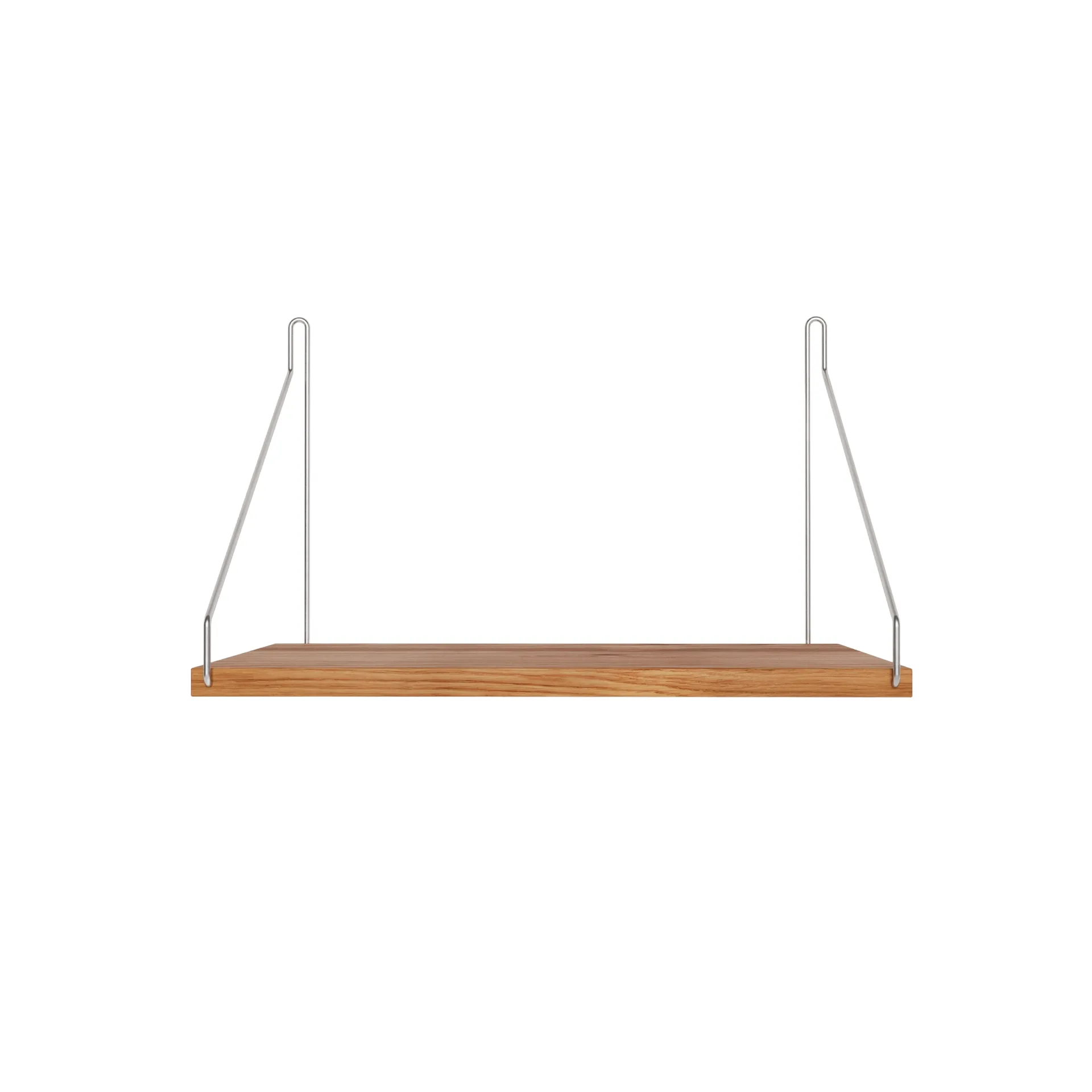 Single Shelf vägghylla, Ek-rostfritt stål, 40x27 cm FRAMA
