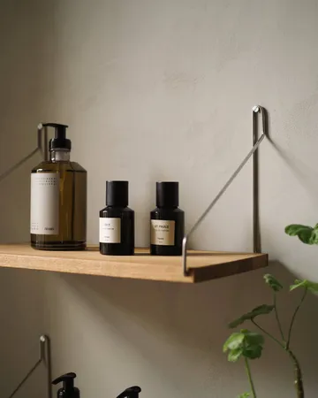 Single Shelf vägghylla - Ek-rostfritt stål, 80x20 cm - FRAMA