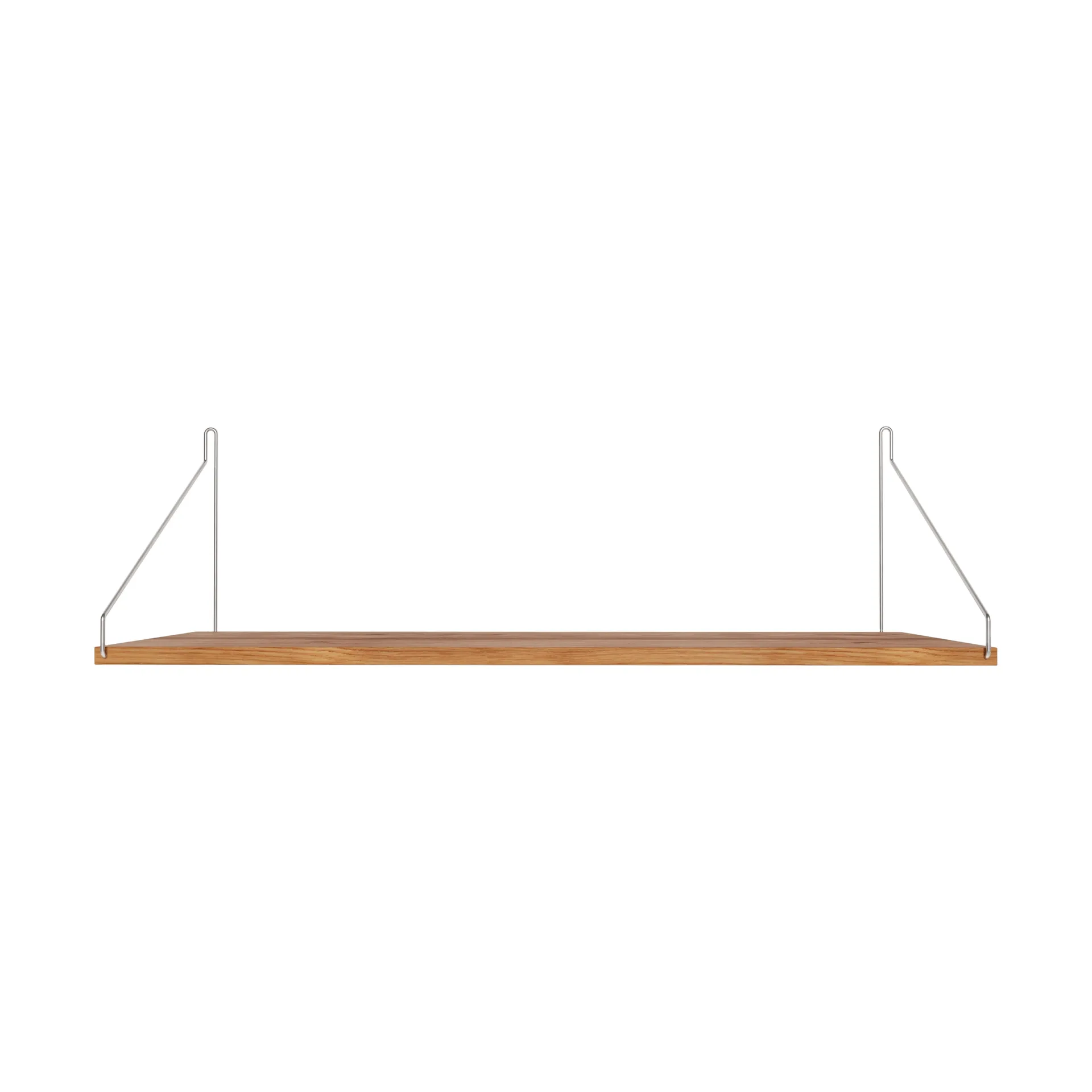 Single Shelf vägghylla, Ek-rostfritt stål, 80x27 cm FRAMA