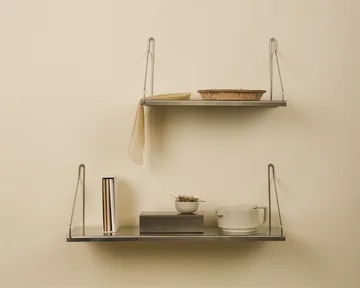 Single Shelf vägghylla - Rostfritt stål, 80x27 cm - FRAMA