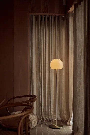 Ball glass golvlampa - Sand Grey, 130 cm - Frandsen