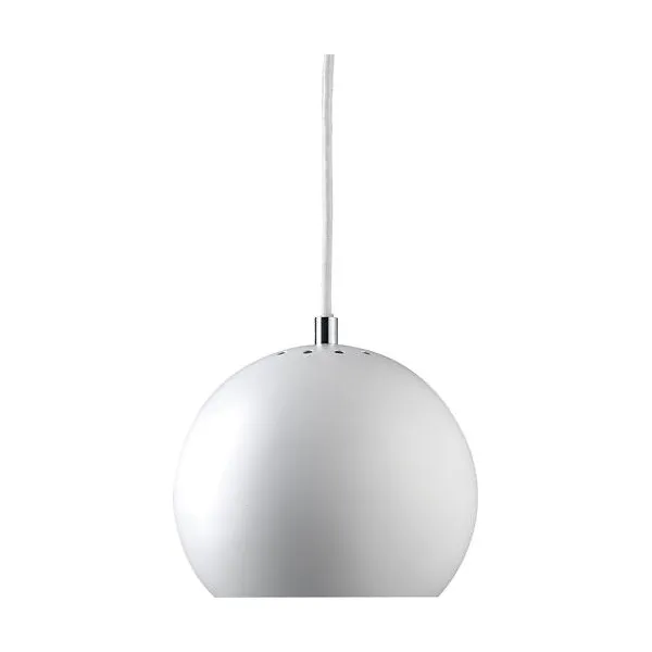 Ball pendel, Vit, Ø18 cm Frandsen