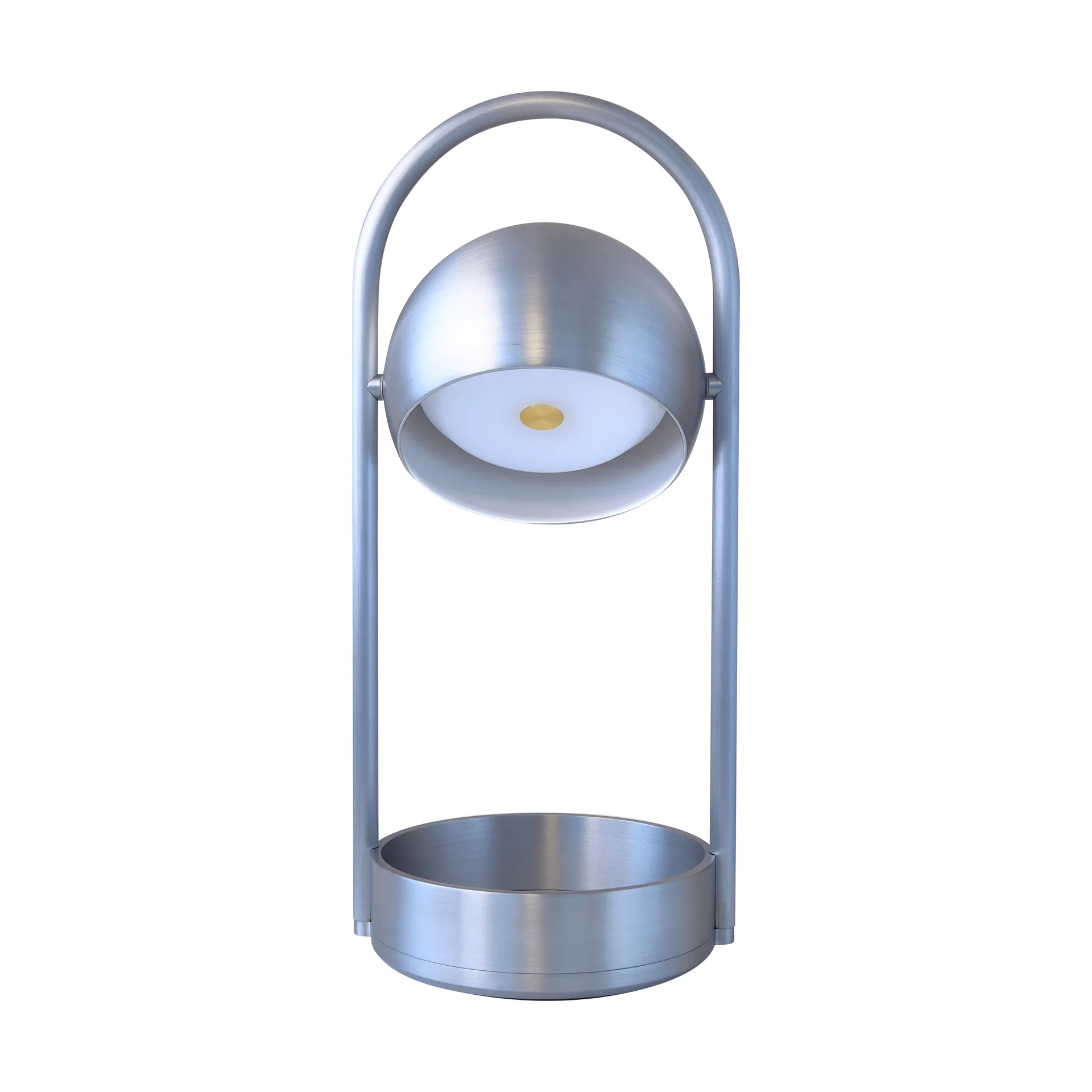 Ball portabel bordslampa, Brushed Aluminium, 32 cm Frandsen