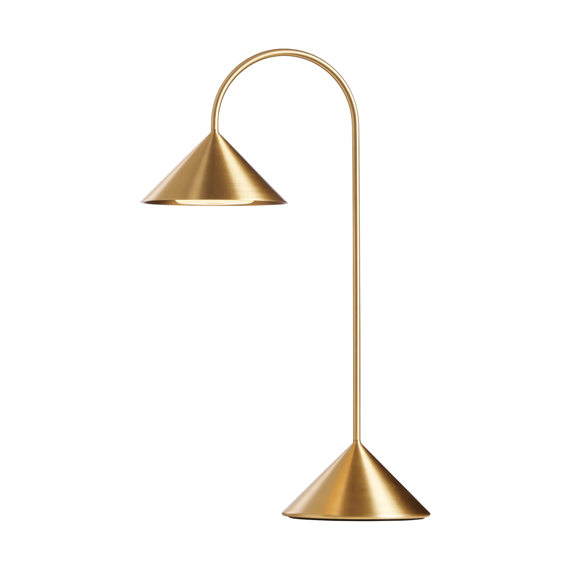 Grasp portabel bordslampa, Solid Brass, 47 cm Frandsen