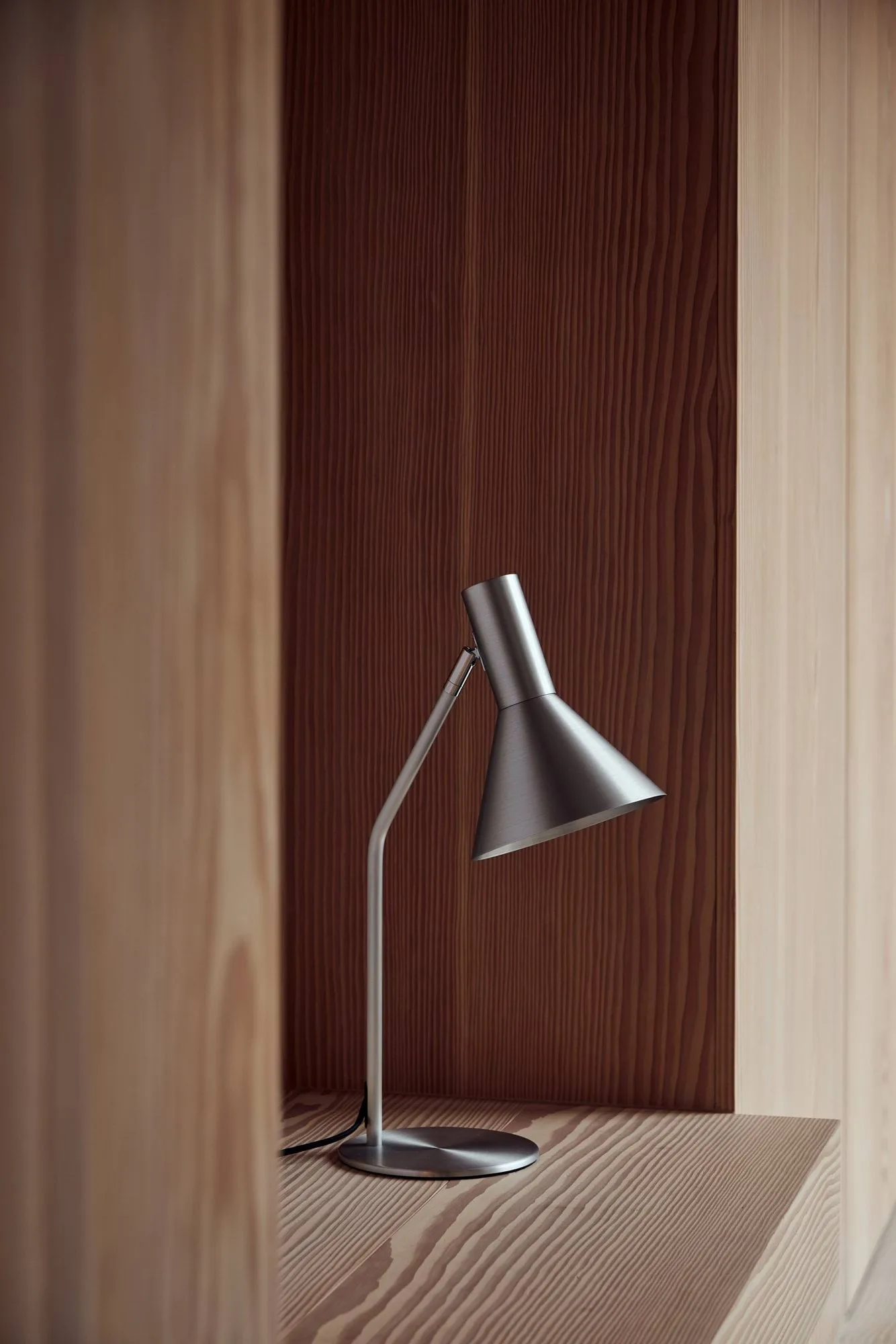 Lyss bordslampa, Brushed aluminium, 50 cm Frandsen