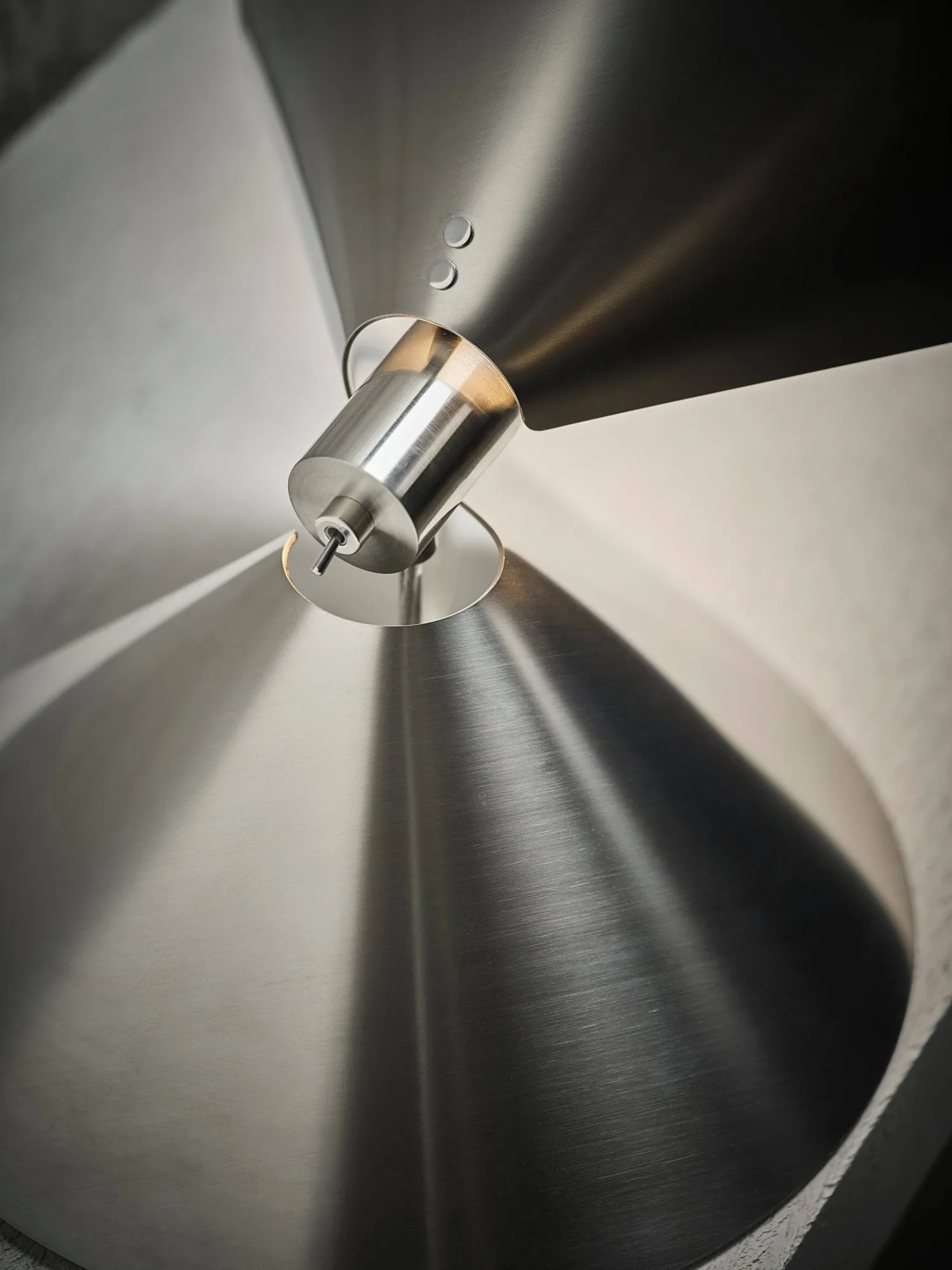 Peel bordlampa, Brushed stainless steel Frandsen