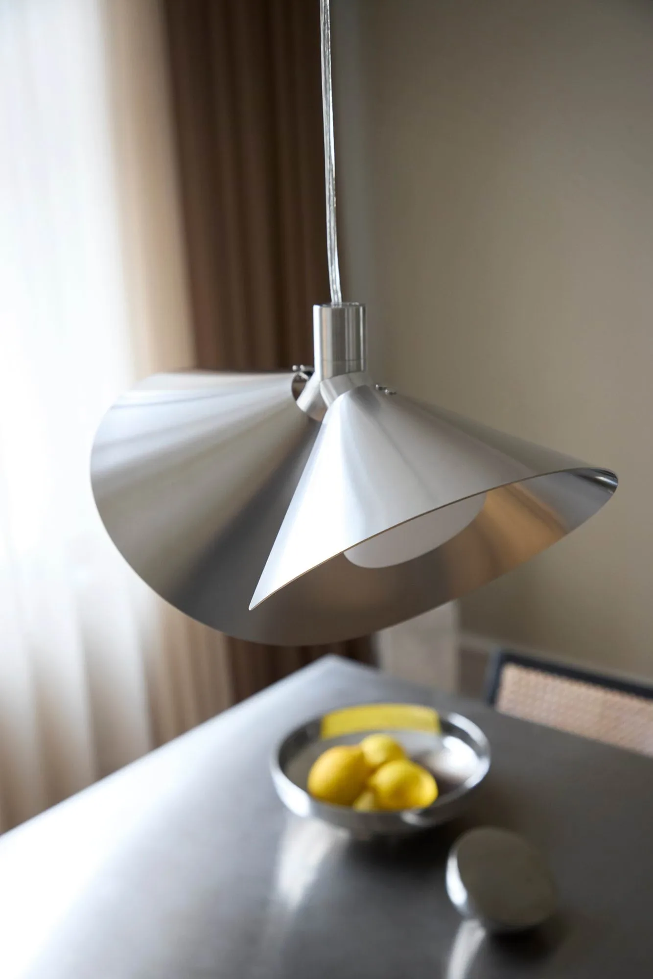 Peel pendel, Brushed stainless steel Frandsen