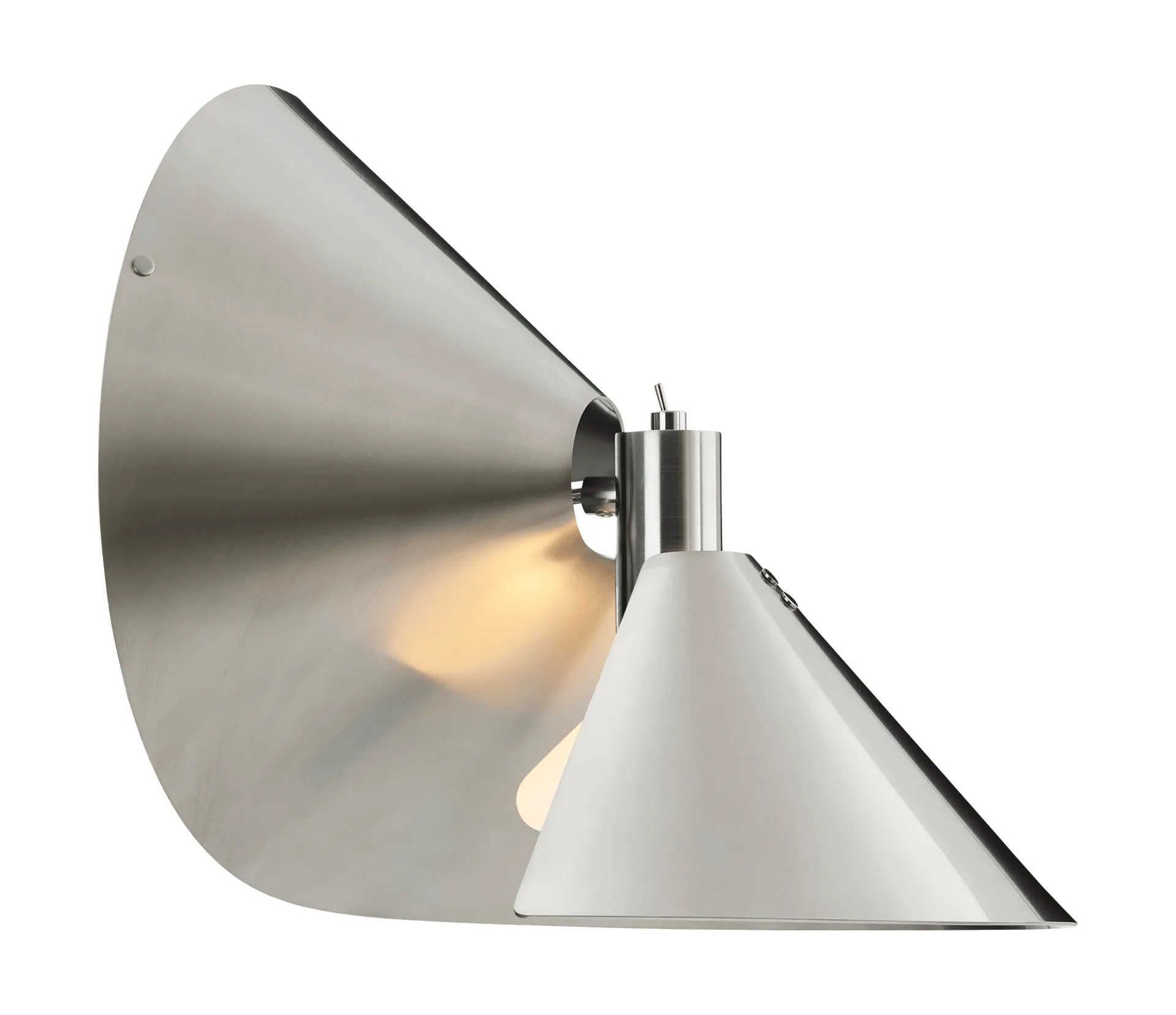 Peel vägglampa, Brushed stainless steel Frandsen