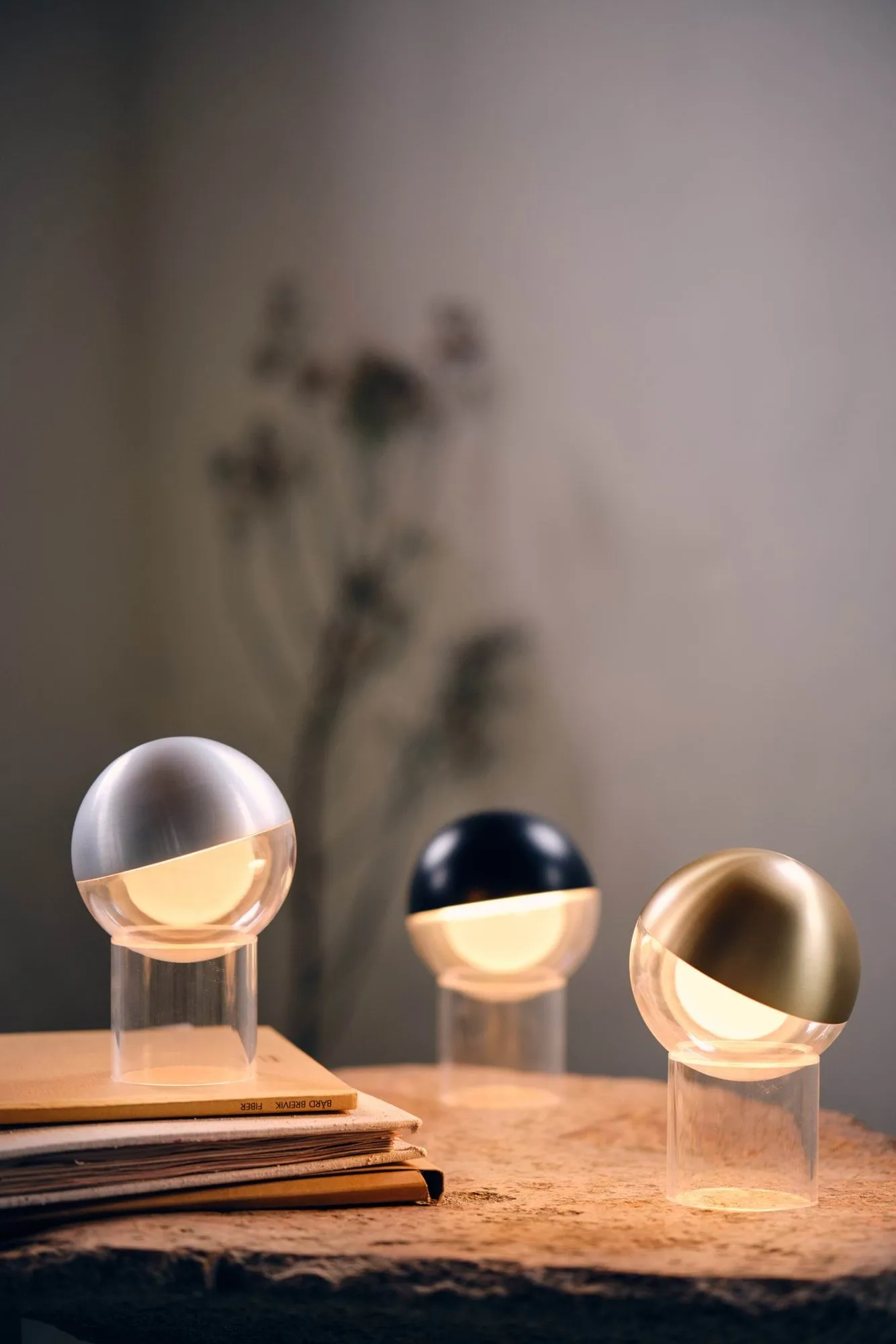 Pila bordslampa portabel, Brushed aluminium Frandsen