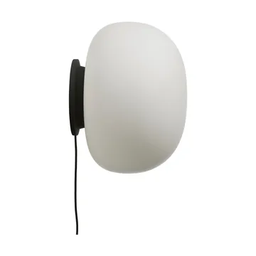 Supernate vägglampa - Opal white-black, Ø38 cm - Frandsen