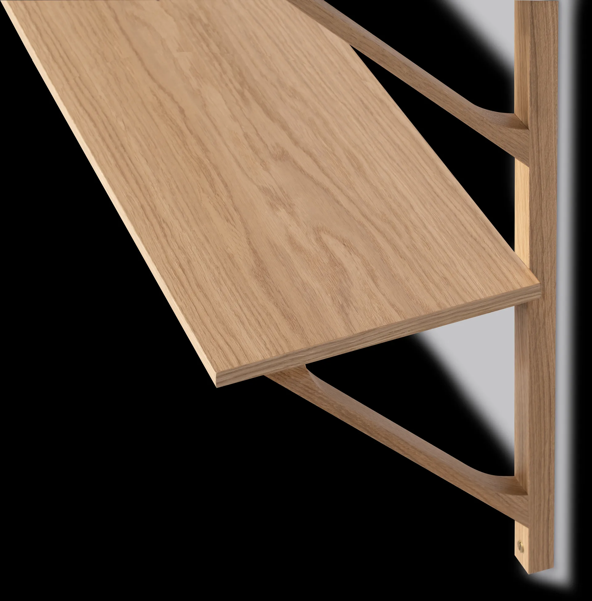 BM29 hylla 78x61 cm, Oak lacquer Fredericia Furniture