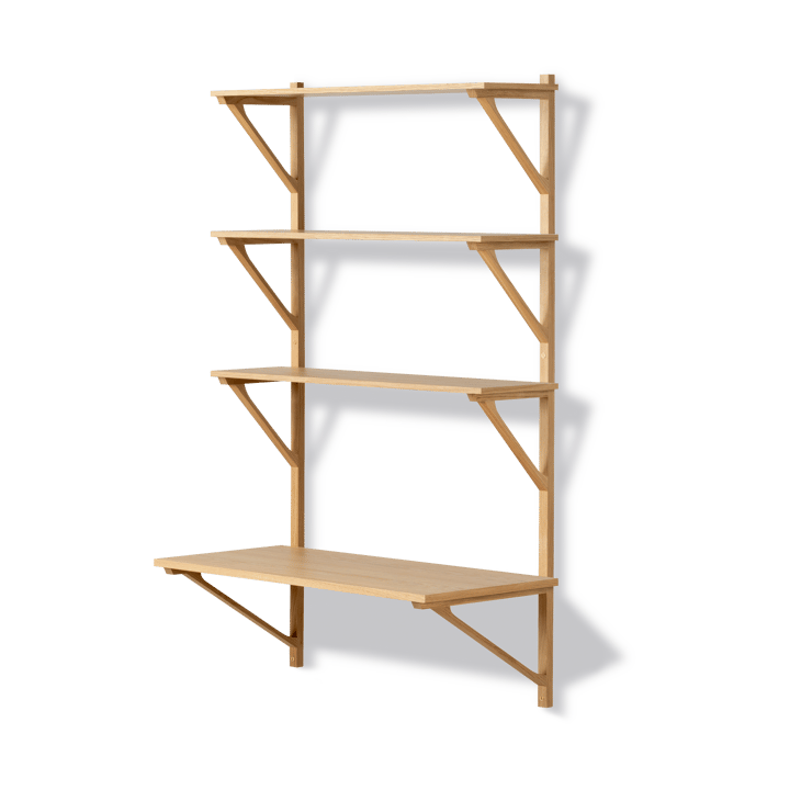 BM29 hylla med skrivbord 78x134 cm, Oak lacquer Fredericia Furniture