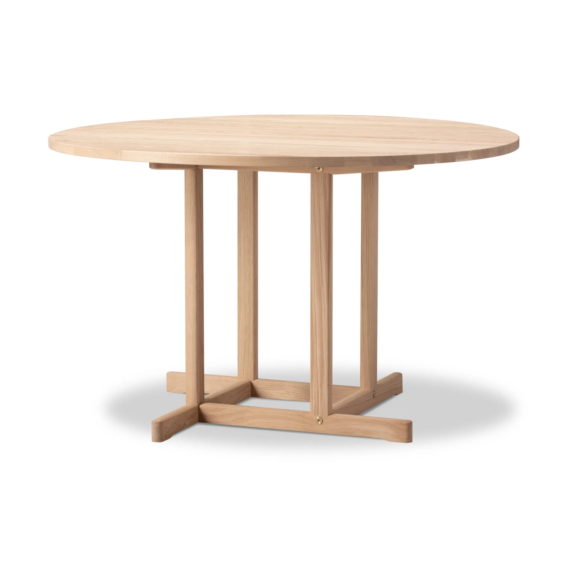 BM80 Mogensen Shaker Table bord Ø120 cm, Såpad ek Fredericia Furniture