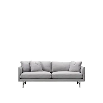 Calmo 5622 soffa 2-sits - Sunniva 242-svart stål - Fredericia Furniture